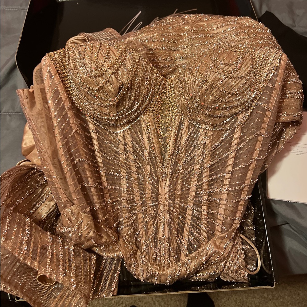 Sparkling Gold Beaded Dress